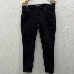 Artisan NY Women's black on clack cheetah print skinny Jeans size‎ 10